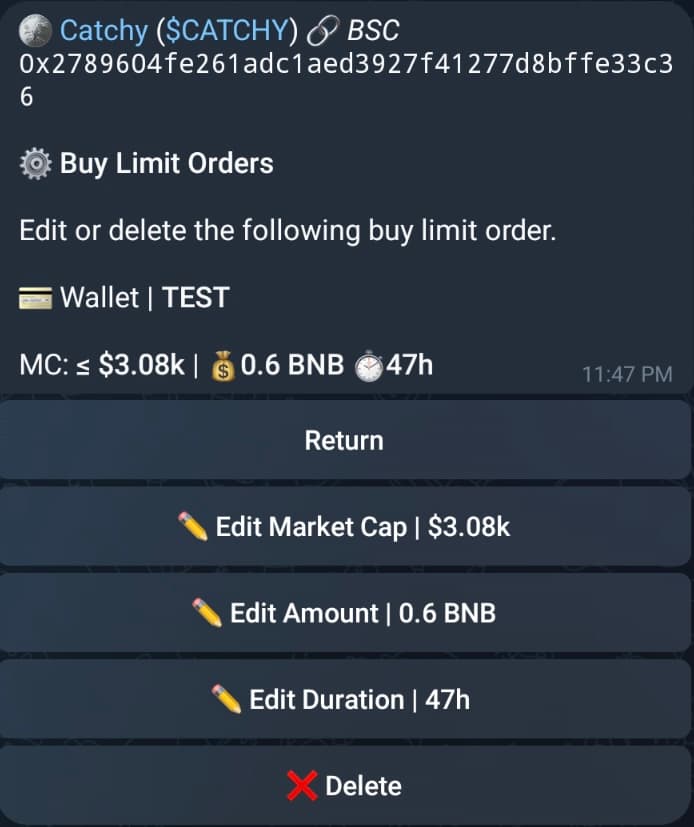 Configure Buy Limit [1]